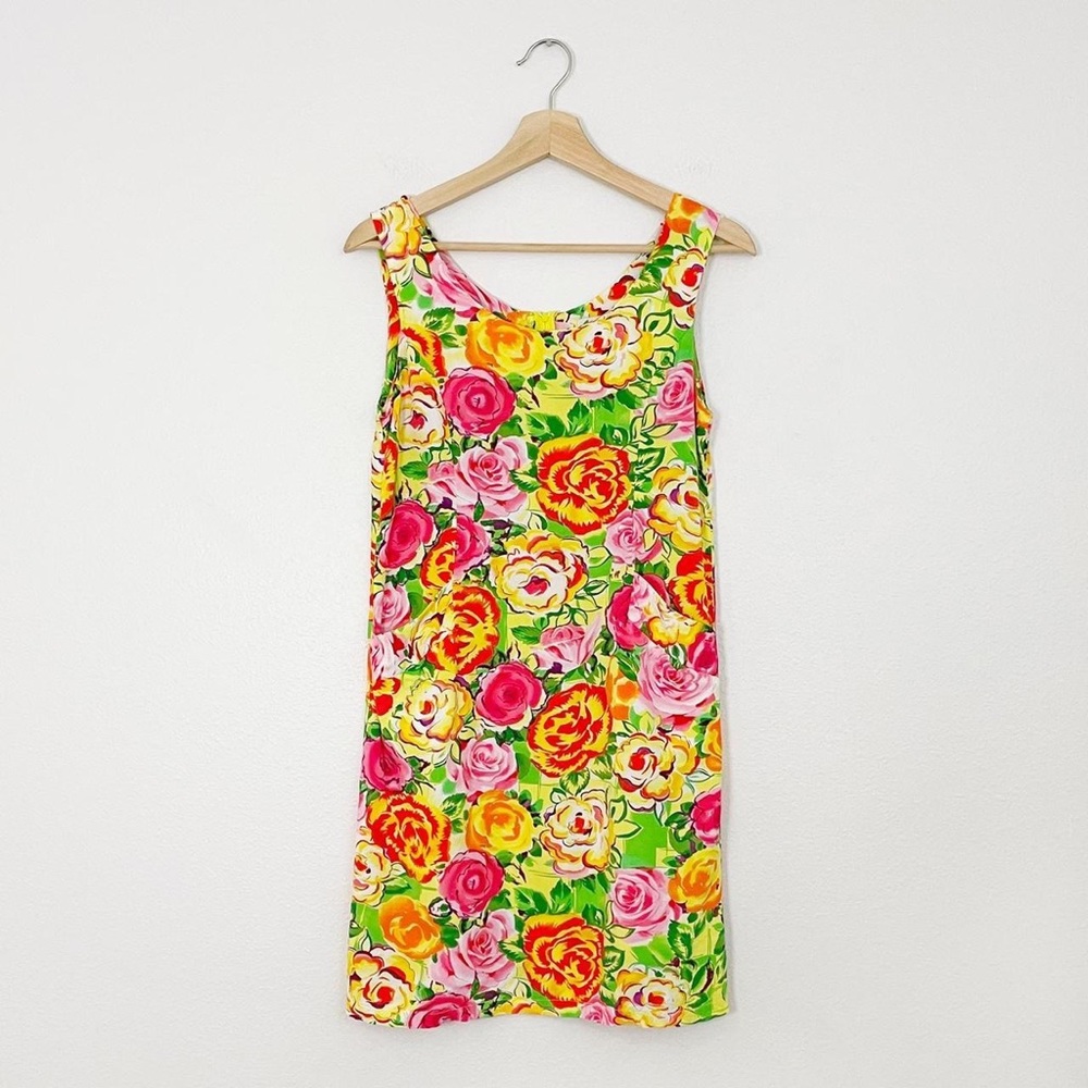 VINTAGE JAMS WORLD ROSE FLORAL DRESS